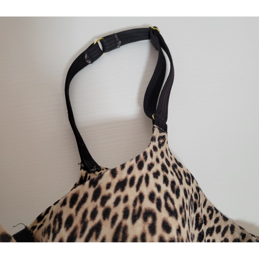 Joyspun Animal Print Bra Underwire Size 38D Leopard Light Padded Womens 1290 - Picture 3 of 4